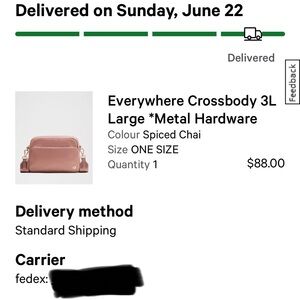 Lululemon Everywhere Crossbody 3L in Spiced Chai/Rose Gold